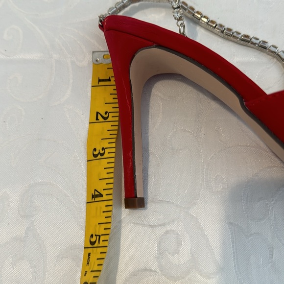 Chase and Chloe Halston Rhinestone Ankle Strap Pump - Picture 8 of 10